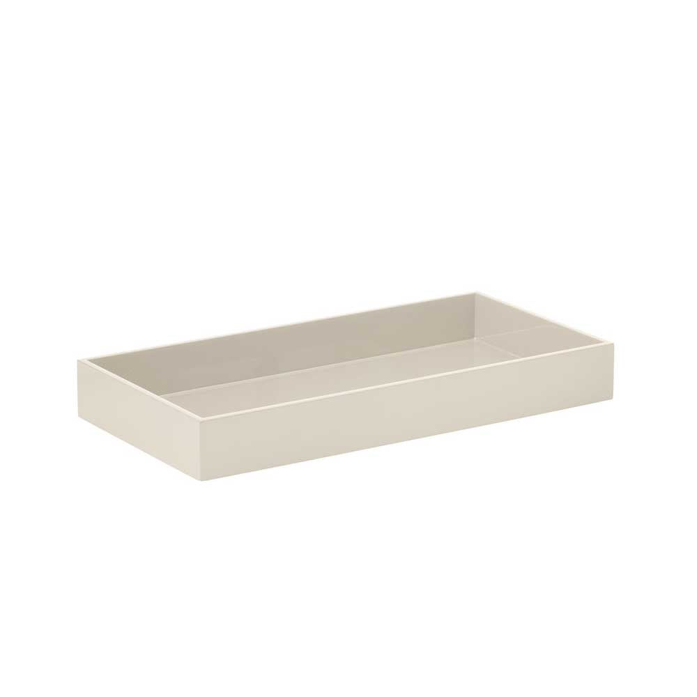 Bungalow Lacquer Rectangular Tray Cream 20x40x5cm