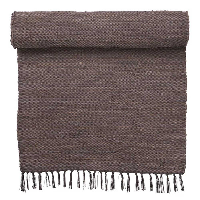 Bungalow Rug  Chindi Coffee 70x130cm