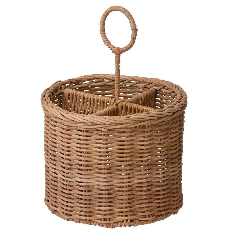 Bungalow Rattan Utensil Holder Ø17cm