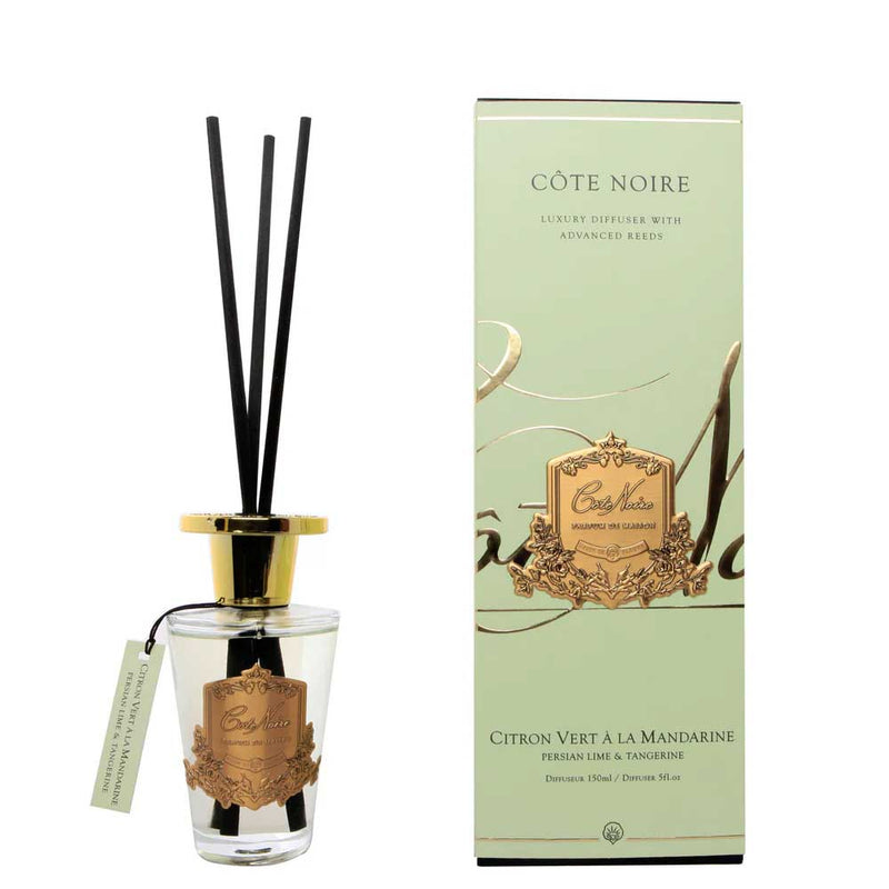 Cote Noire Duft diffuser sæt Persian Lime & Tangerine 150ml