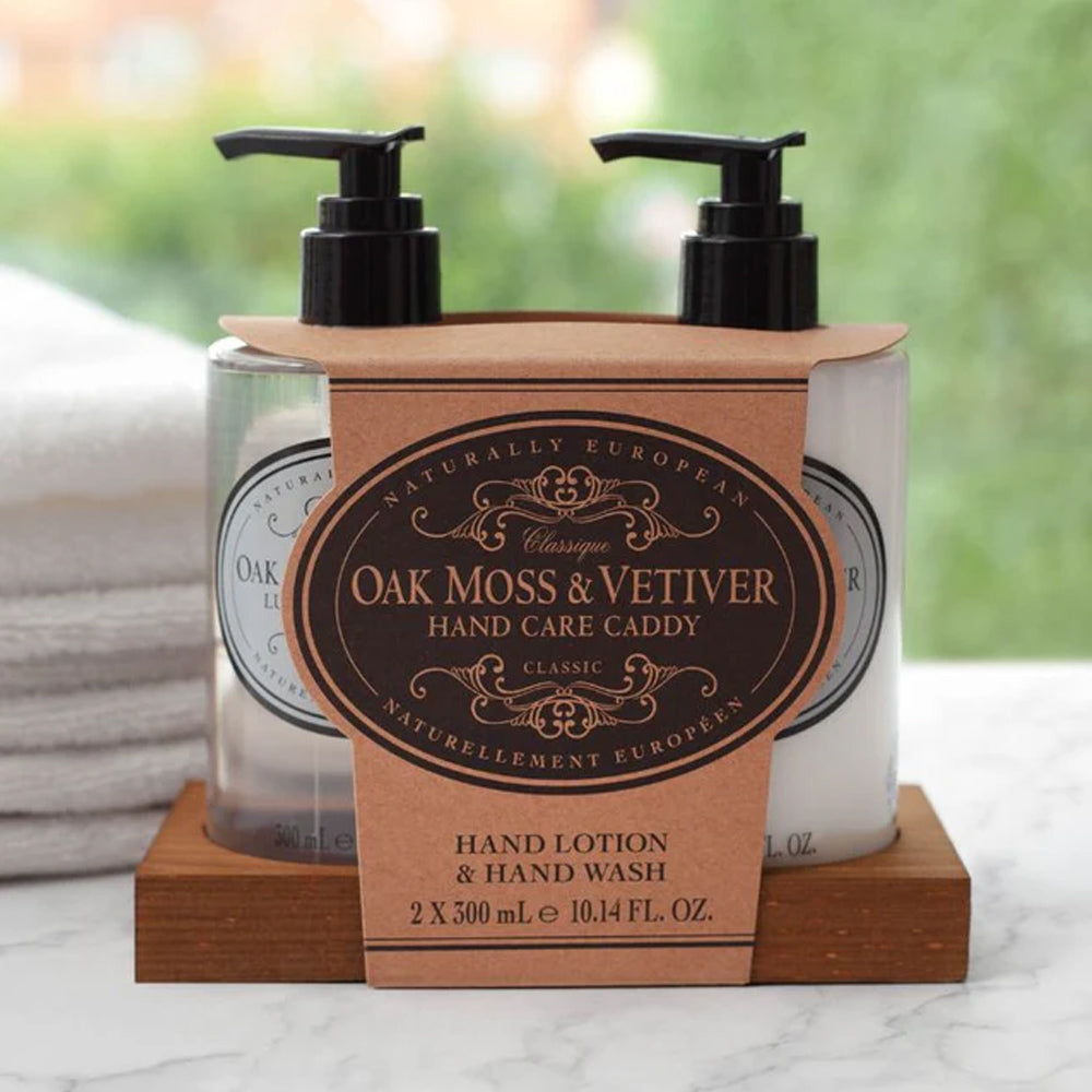 Naturally European Oak Moss & Vetiver Hand Care Set 2x300ml