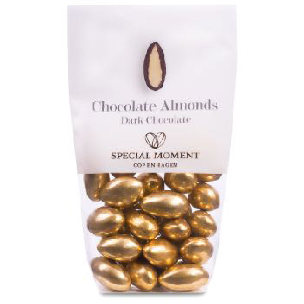 Reserved Chocolate Mandler Mørk Chokolade Guld 120g