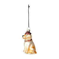 Speedtsberg Julekugle Hund Light Brown 5x5x10cm Glas